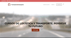 Desktop Screenshot of formaciondetransporte.com