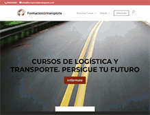 Tablet Screenshot of formaciondetransporte.com